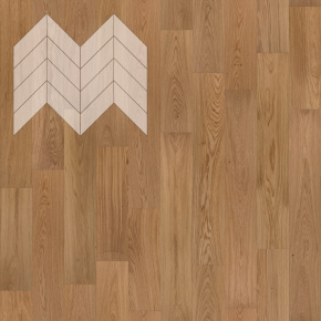 Паркет Елка Французская Lab Arte Chevron Дуб Рустик Прозрачное масло 600/450х150х14/3/45° в интерьере