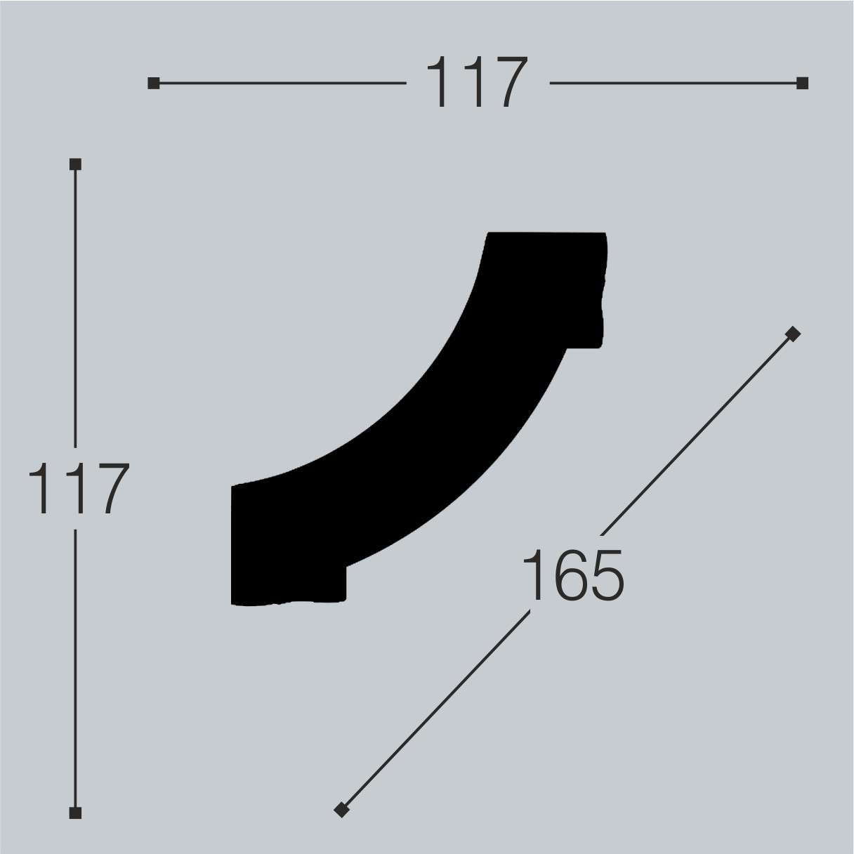 Угол для молдинга Bello Deco М15-У1