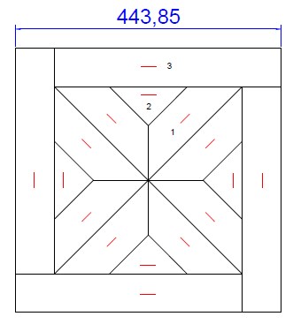 Модульный паркет LabArte инженерный Дуб Original №1-65 443*443*15/3 лак Кайт