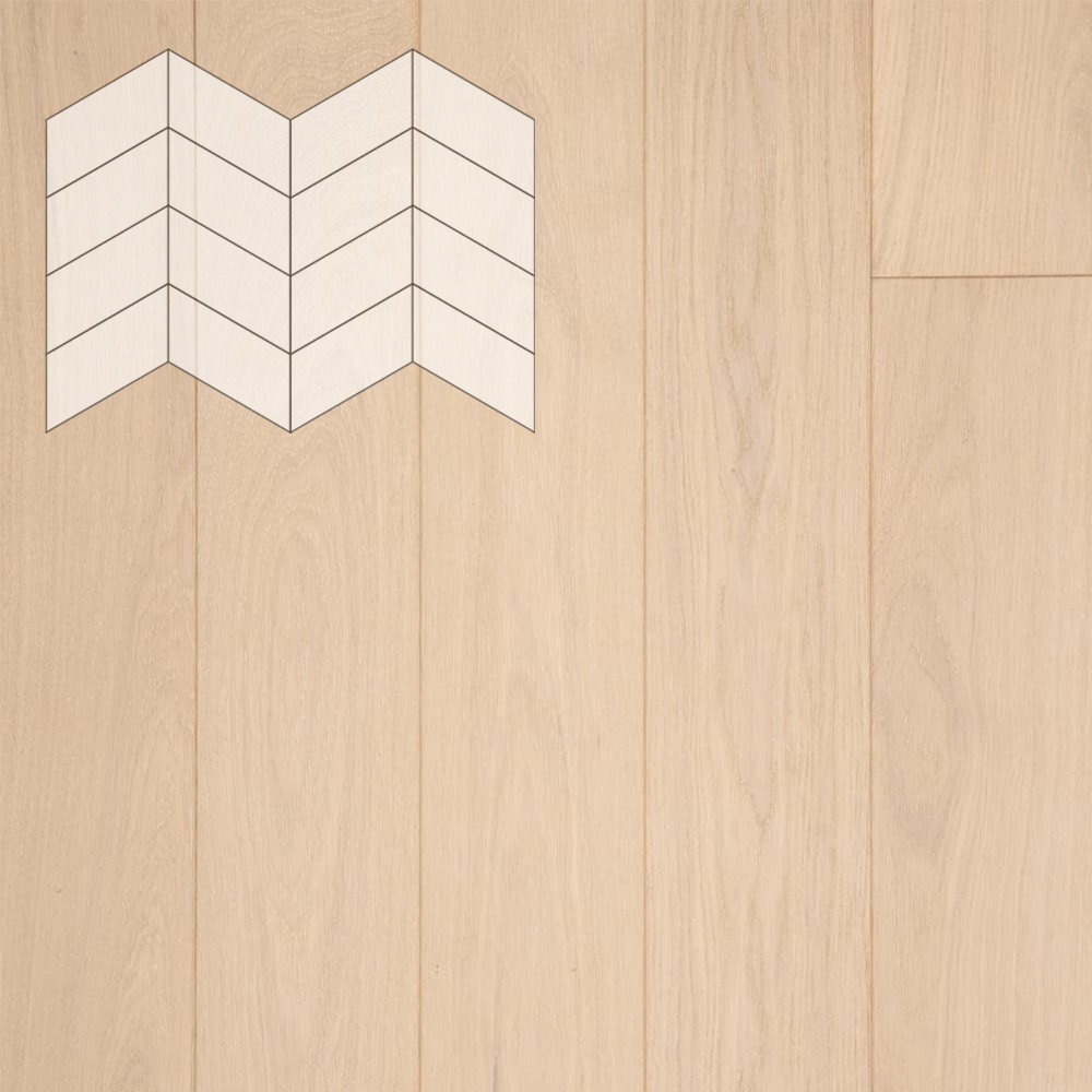 Паркет Елка Французская Lab Arte Chevron Дуб Рустик Лана лак 400/313х150х14/3/60°